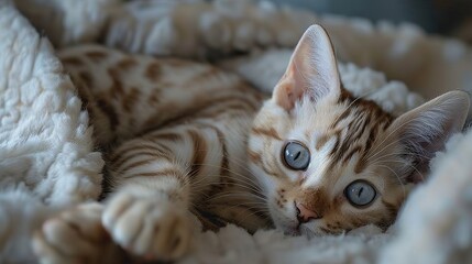 Rare Cat Breed with Distinctive Coat Coloration