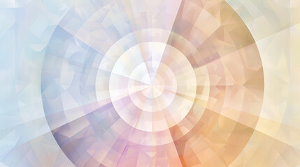 Abstract multicolored geometric pattern in pastel colors, copy space