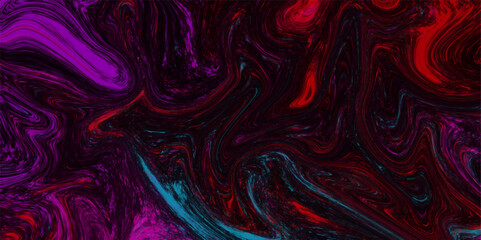 Abstract background with waves. Luxurious dark multicolor liquid marble surface design. Beautiful fluid acrylic paint pours fluid marble surface design.  vibrant world of abstract watercolor design.