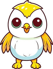 A close-up eagle 2d silhouette