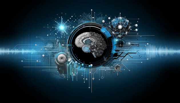 background image designed for a presentation on artificial intelligence