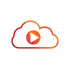 Cloud money logo vector. Cloud Pay Logo Template