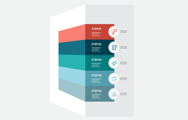 infographics steps timeline business workflow report template background