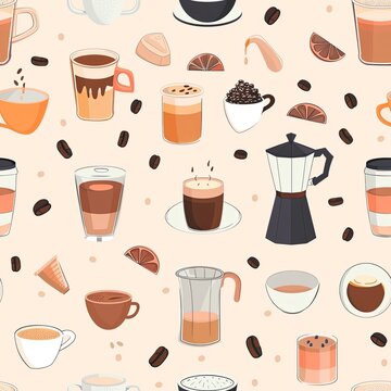 Transport yourself to a cozy cafe atmosphere with this tasty filter coffee vector illustration
