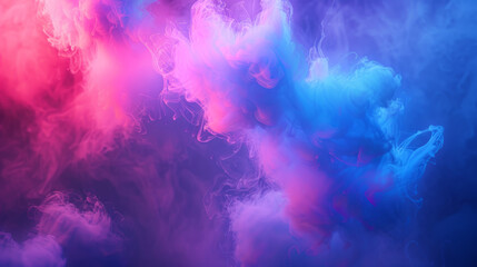 Fototapeta na wymiar Colorful Neon Smoke Clouds Background