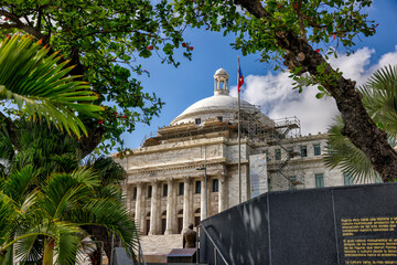 San Juan, Puerto Rico - March 26, 2024: Capitolio de Puerto Rico in San Juan, Puerto Rico
