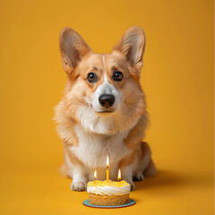 Happy birthday to you corgi. Greeting card