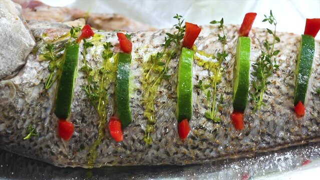 Sea fish known as croaker Argyrosomus regius
