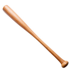 Naklejka premium A wooden baseball bat on transparent background