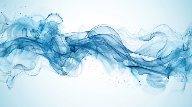   Blue smoke against a light blue backdrop; space for text or insert image  for personalized t-shirt design