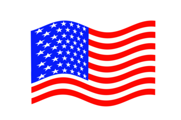 us,usa or American flag graphic design texture mock up,republic day or independence day celebration concept,cutout in transparent background,png format