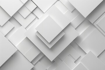 Contemporary white and light grey square overlapped patch. Generative Ai