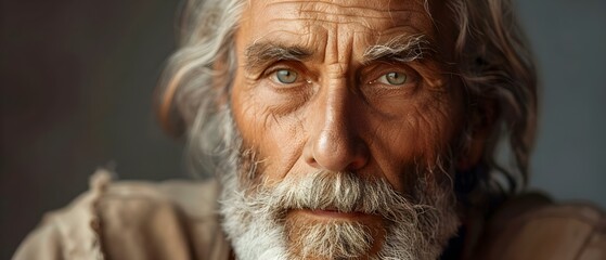 Sage Gaze: The Wisdom of Age in Minimalist Portraiture. Concept Portraiture, Minimalist, Sage, Age, Wisdom