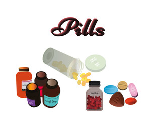 The most beautiful pharmaceutical containers and pills in attractive colors