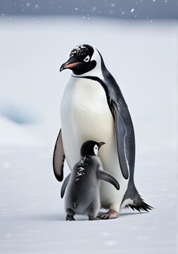 In the icy expanse of Antarctica, where the bitter cold seems to stretch to infinity, penguins dance and thrive, defying the harshness of their environment with their resilient spirits and unique char