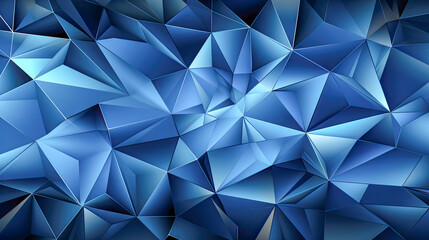 Obraz premium Blue Abstract Background With Diverse Shapes