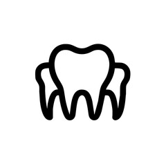 Dentist icon vector graphics element silhouette sign symbol illustration on a Transparent Background