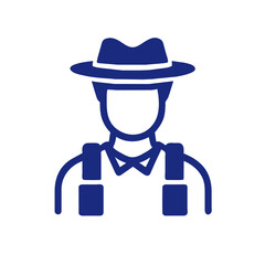 Tourist icon vector graphics element silhouette sign symbol illustration on a Transparent Background