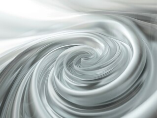 Abstract minimalist swirls against a soft gray blur, captured with a wide angle lens, clean modern aesthetic
