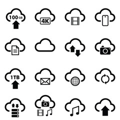 iconset cloud technology cloud server illustration icon sheet