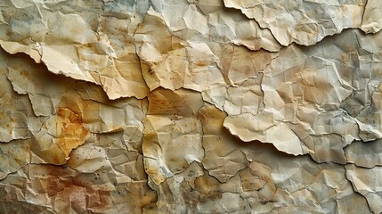 Vintage paper texture background, aged and crumpled, ideal for historical or artistic themes