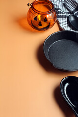Halloween table d&eacute;cor. Space for test.