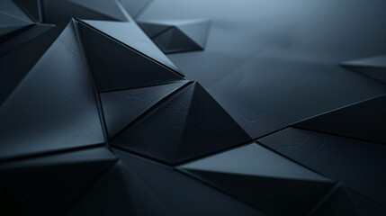 Abstract black background with 3D cubes for a contemporary feel - obrazy, fototapety, plakaty