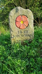 historical boundary stone mönkeberg