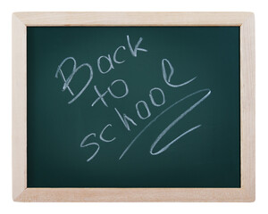 Blackboard with text