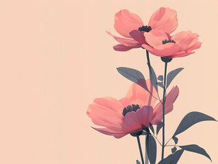 Obraz premium Beautiful colorful flower backgrounds are used for presentations or framed photos. Text background