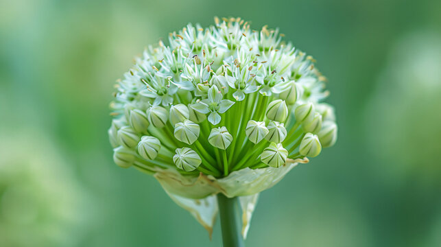 Ornamental leek Allium flower