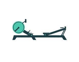 Rowing machine icon vector. Trendy flat rowing machine icon from gym and fitness collection isolated on white background. Vector illustration can be used for web and mobile graphic design, logo