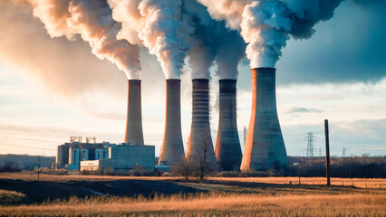 Nuclear Reactor Steam Tower