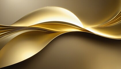 Golden Wave Background in Bright Colours 