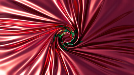 Abstract Vortex Centered on the Green Pentagram of the Moroccan Flag