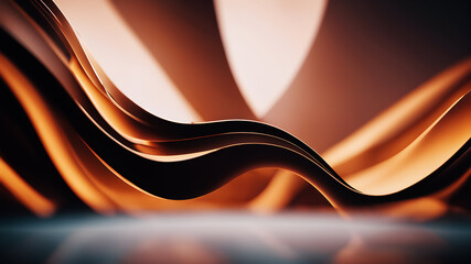 Craft an abstract background with sinuous, undulating curves that evoke a sense of movement and energy
