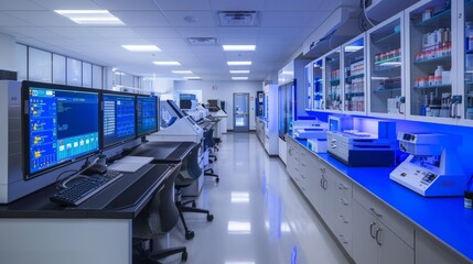 State-of-the-Art Quality Control Lab for Pharmaceuticals: Precision and High-Tech Assurance