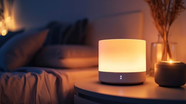 Modern Sleep Sound Device Emitting Soothing Light and Sound