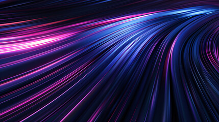 Abstract cosmic background with purple and blue hues, light streaks, and twinkling stars