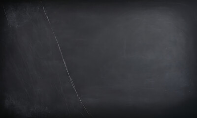 Chalk black board. Used blackboard with chalk stain. blank chalkboard background - obrazy, fototapety, plakaty