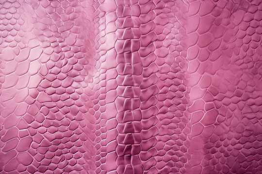 snakeskin pink color leather texture of texture, empty background for design