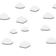 cloud and lightning behind cloud over blue sky.