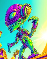 The alien childs play, indistinguishable from that of human kids, speaks of universal joy, seen in closeup