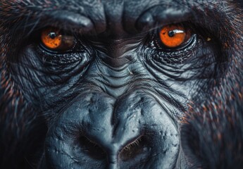 Capture stunning close-up portraits of wild animals, showcasing their majestic beauty and captivating expressions. Use shallow depth of field to emphasize the subject and create a cinematic effect - obrazy, fototapety, plakaty