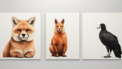 Fototapeta premium cat, cat and mouse, cat and dog