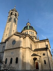 Fototapeta premium Kirche Enge in der Stadt Zürich - Schweiz