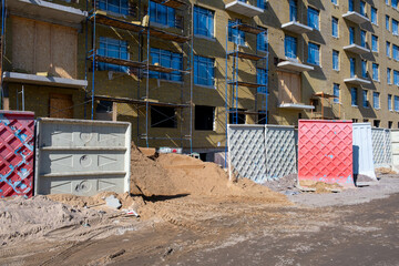 Construction of a new multi-apartment residential building