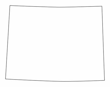 recommend clip art: Wyoming State outline map
