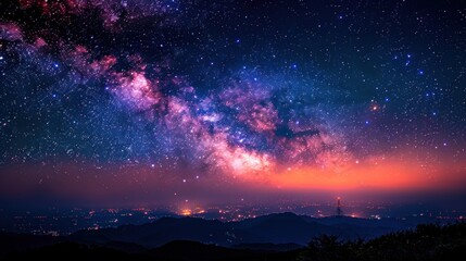 Milky Way in clear sky