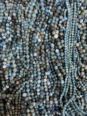 Colorful beads stringed together